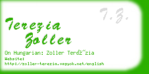 terezia zoller business card